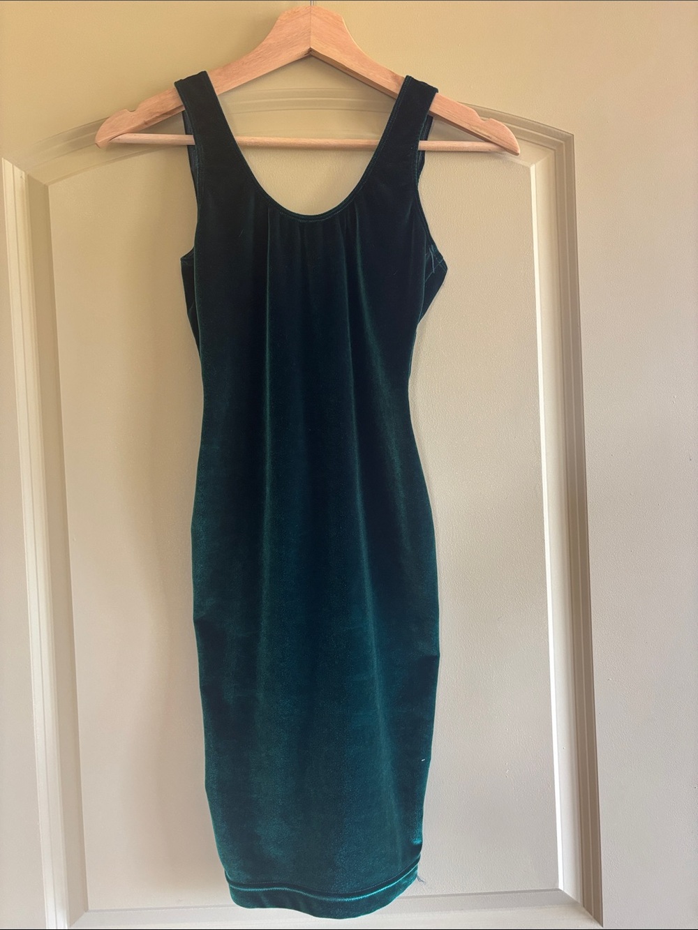 Vintage American apparel velvet body con mini dress with low back size small